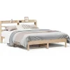 Bedframe zonder matras massief grenenhout 160x200 cm
