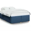 Bedframe zonder matras stof blauw 140x200 cm