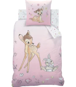 Bedlinnen set bedrukt 100% katoen, BAMBI FLOWERS