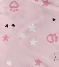 Bedrukt beddengoed 100% katoen, HEARTS