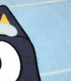 Bedrukt strandlaken, 100% katoen, BLUEY HOURRA