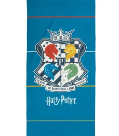 Bedrukt strandlaken, 100% katoen, HARRY POTTER WAPENSCHILDEN