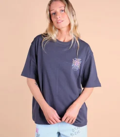 Bedrukt T-shirt op borst en rug SAFI