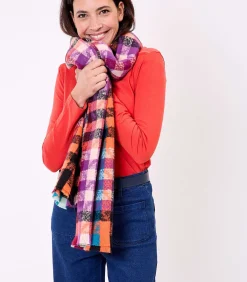 Bedrukte rechthoekige sjaal MITENA