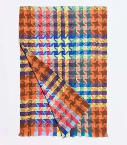 Bedrukte rechthoekige sjaal MITENA