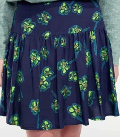 Bedrukte vloeibare korte rok PATNA