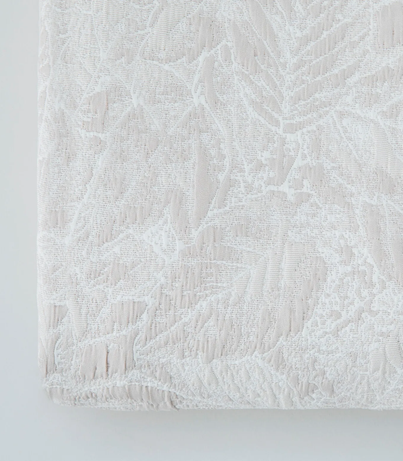 Bedsprei 2 personen Frondoso 240x260 cm Beige (1 Bedsprei, 2 Kussenslopen)