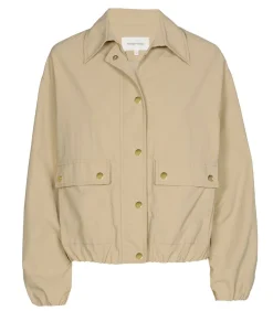 Beige sportieve blouson