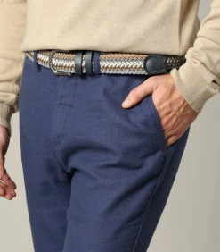 BELLOW - Elastische riem met gesp en kleurrijke geometrische patronen