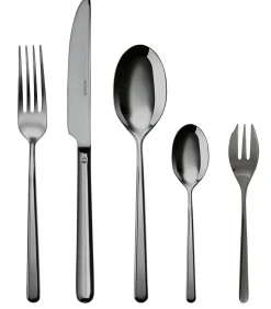 Bestekset Linear - Zwart - 30 delig / 6 personen