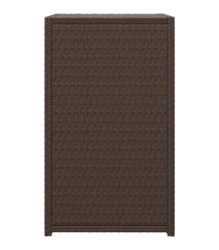 Bijzettafel C-vormig 40x35x60 cm poly rattan bruin