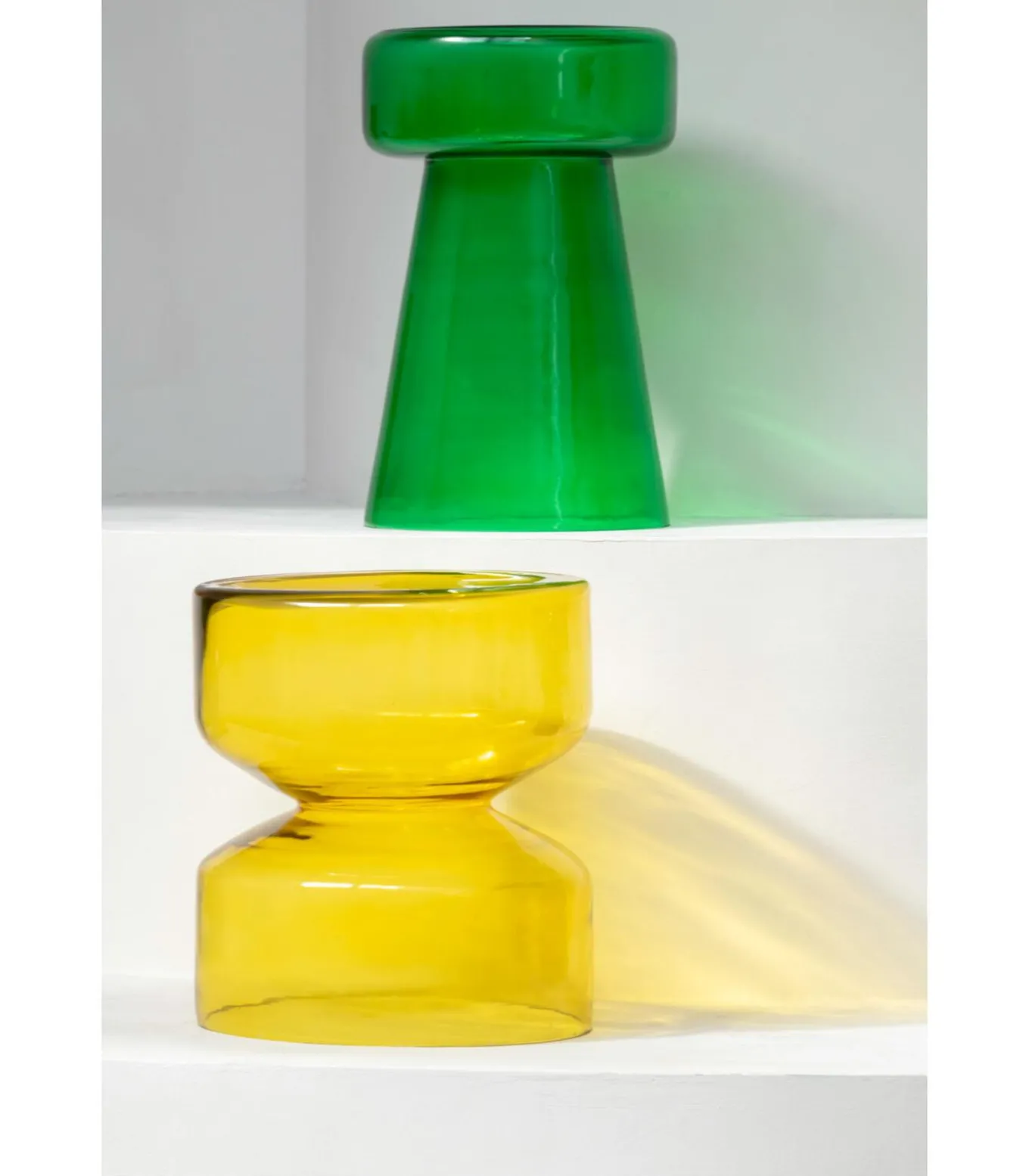 Bijzettafel Doble - Geel - 35x35x41cm