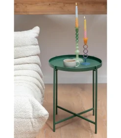 Bijzettafel Meseta - Groen - 40x40x49cm