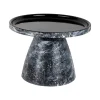 Bijzettafel Mosaic Marble - Zwart - 42x42x29cm
