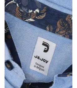 Blauw jongensoverhemd met zakje