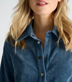 Blauw kleedje in velours