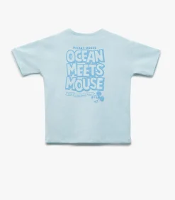 Blauw T-shirt Korte Mouwen Mickey Mouse