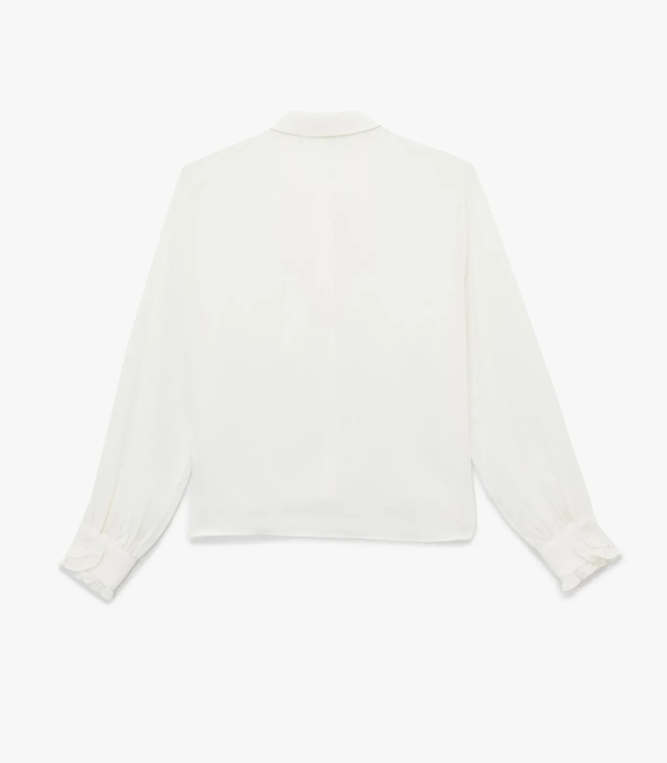 Blouse Lange Mouwen Volants Kraag