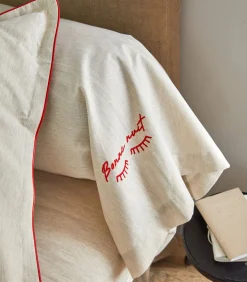 BONNE NUIT Lin - Laken Gerecycled draad