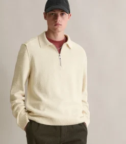 Bouclé gebreide trui relaxed