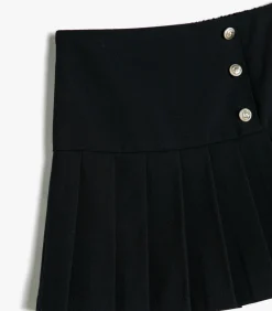 Boven knielengte Dik geplooid Rok