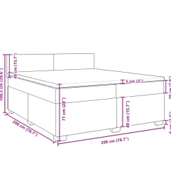 Boxspring met matras fluweel donkerblauw 200x200 cm