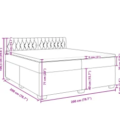 Boxspring met matras fluweel donkergroen 200x200 cm