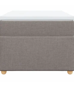 Boxspring met matras stof taupe 100x200 cm