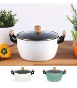 Braadpan met houten handvatten