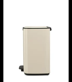 Brabantia Bo Pedaalemmer, 12 liter, stil sluitend, kunststof binnenemmer - Soft Beige