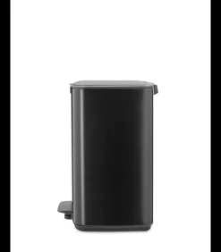 Brabantia Bo Pedaalemmer, 12 liter, stil sluitend, kunststof binnenemmer - Matt Black