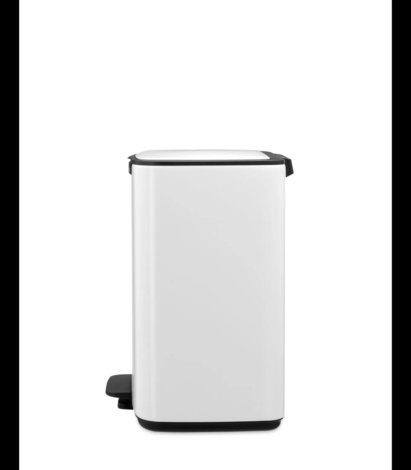 Brabantia Bo Pedaalemmer, 12 liter, stil sluitend, kunststof binnenemmer - White