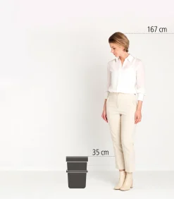 Brabantia Sort & Go afvalemmer, 12 liter - Jade Green