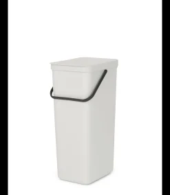 Brabantia Sort & Go afvalemmer, 40 liter - Light Grey