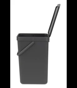 Brabantia Sort & Go afvalemmer, 16 liter - Grey