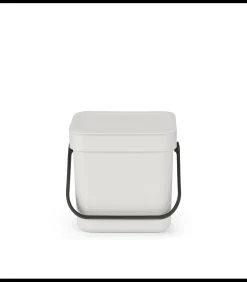Brabantia Sort & Go afvalemmer, 3 liter - Light Grey
