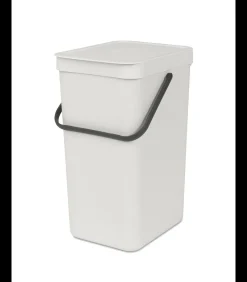 Brabantia Sort & Go afvalemmer, 16 liter - Light Grey