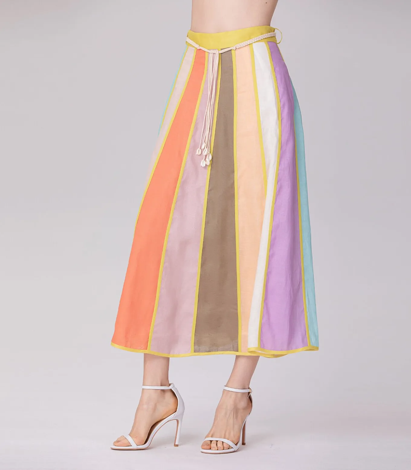 Brede strepen trapezerok