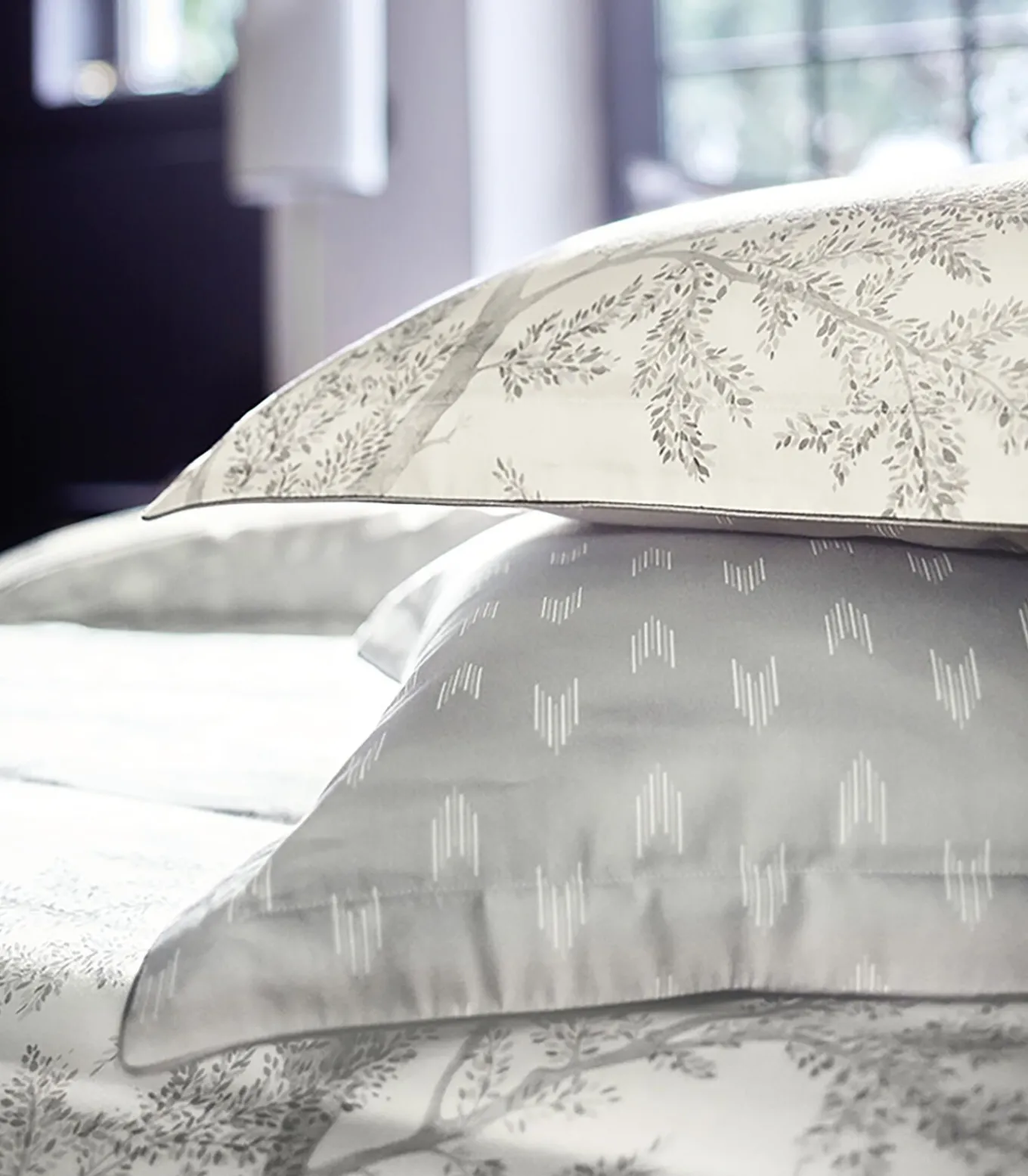 BROCELIANDE Brume - Kussensloop Jacquard katoen