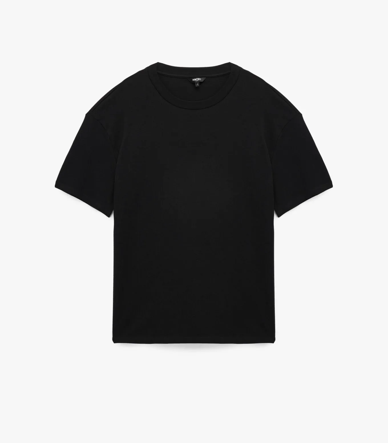 Bruin T-shirt Ronde Hals Korte Mouwen Katoen