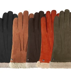 Bruine suède dameshandschoenen