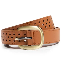 Camel opengewerkte riem voor dames