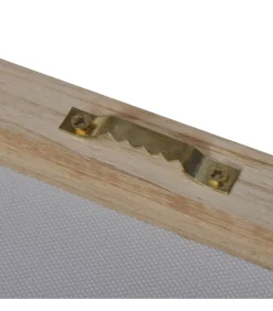 Canvas muurdruk set zandstrand met paviljoen 100 x 50 cm