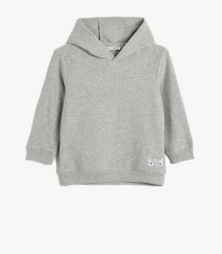Capuchon kraag Etiket gedetailleerd Sweatshirt