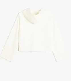 Capuchon kraag Met gebruik van twee verschillende stoffen Sweatshirt