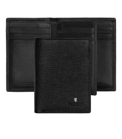Card holder with flap Chronobike Noir