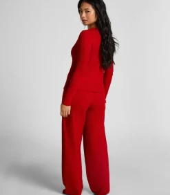 CARDIGAN LS BRUSHED JERSEY RIB