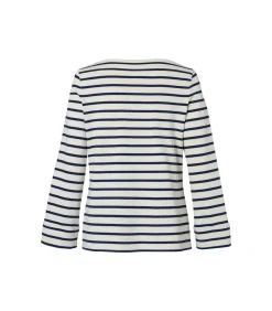 Caroline Tensen Chester Streep Top Ecru / Navy