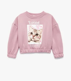 Cat Crop Sweatshirt