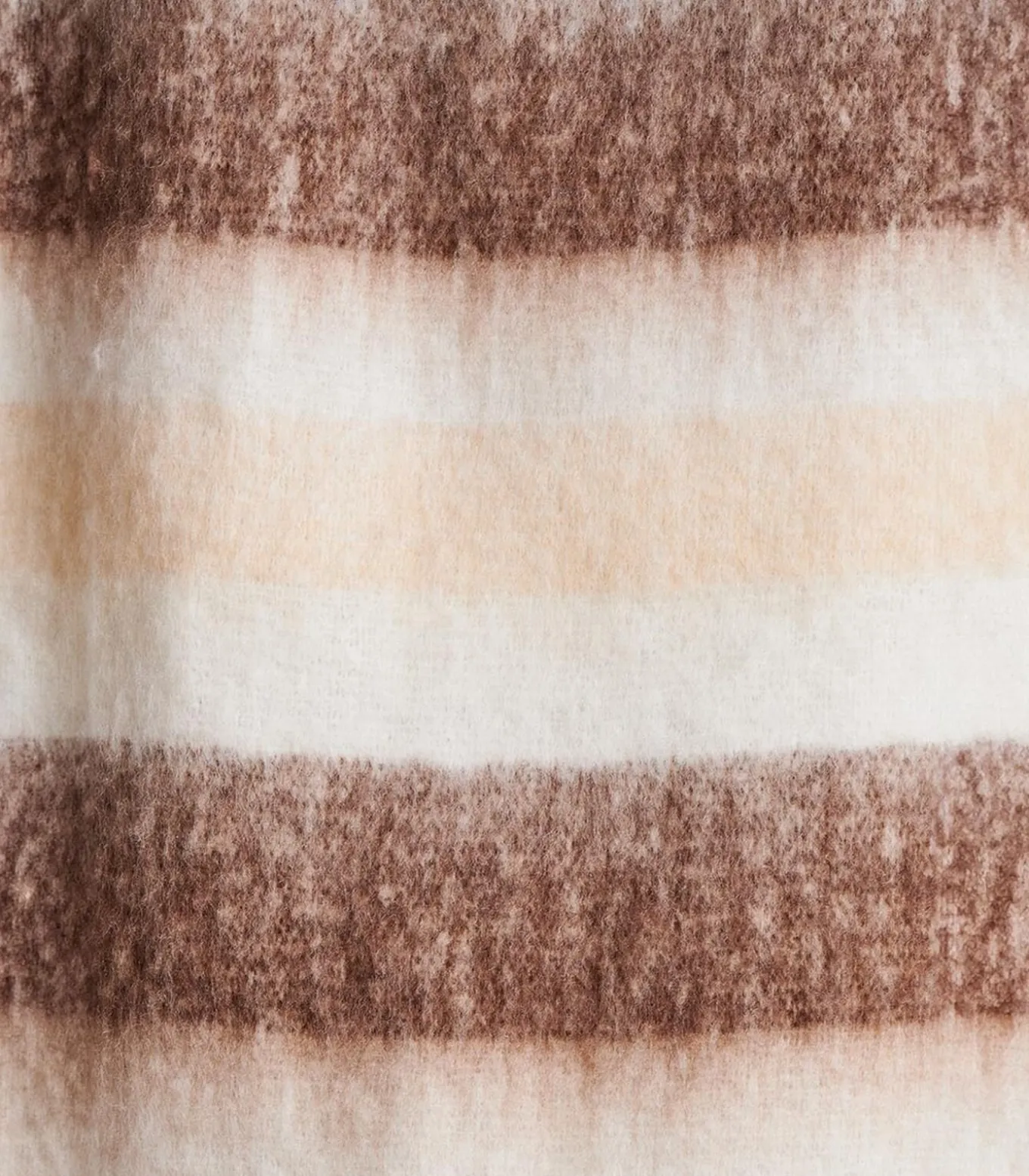 Écharpe écrue met brede strepen